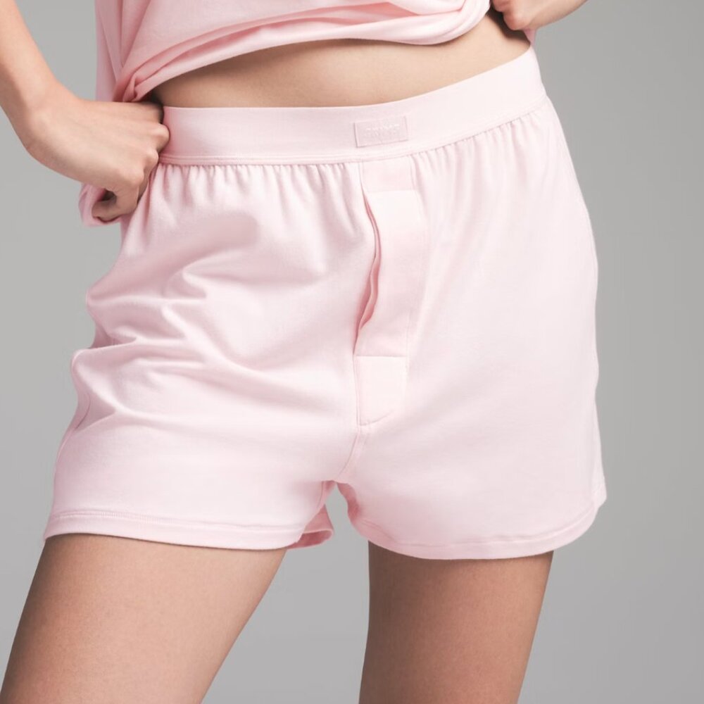 SKIMS small loose baby pink boxers
